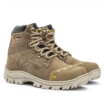 Bota Caterpillar 2190 Creme Nobuck Bico PVC Caterpillar Todos 8