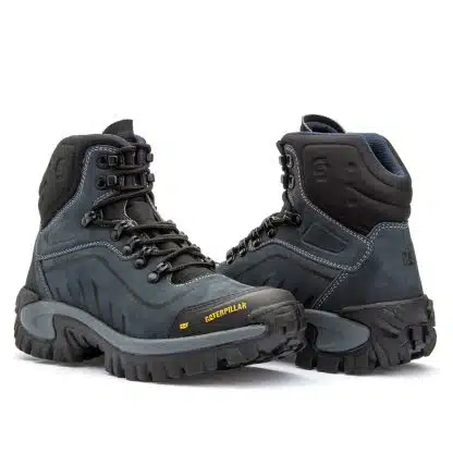 Bota Caterpillar Conquest Azul Nobuck Caterpillar Lançamentos 6